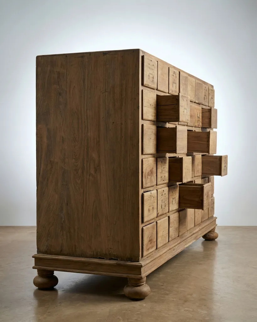 Antique Teak Apothecary Cabinet (2).webp