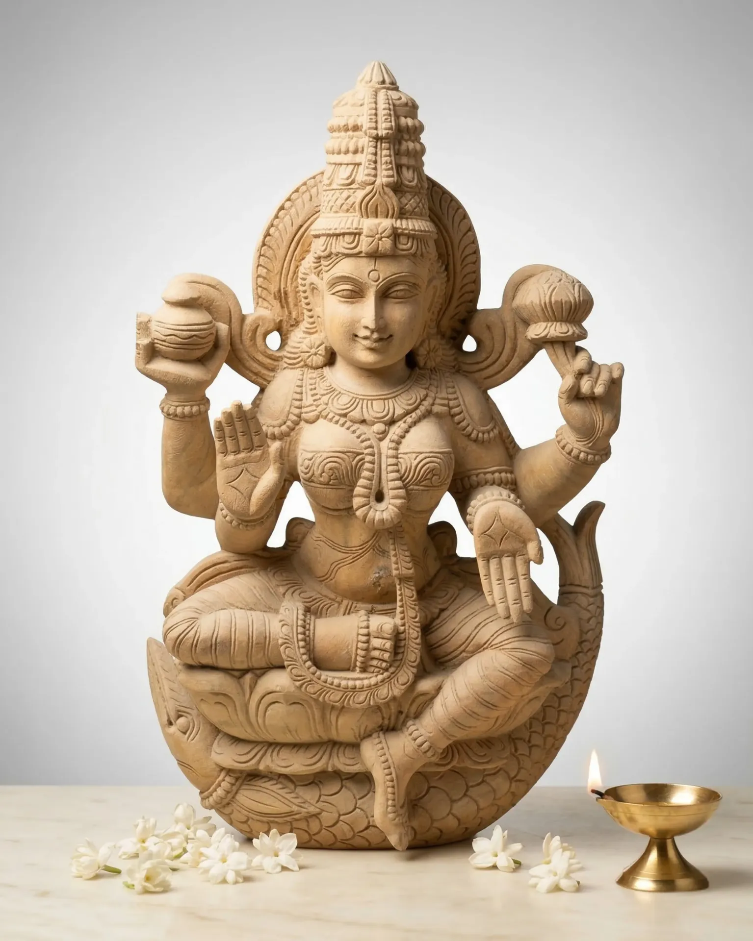 Goddess Lakshmi (Country Wood)