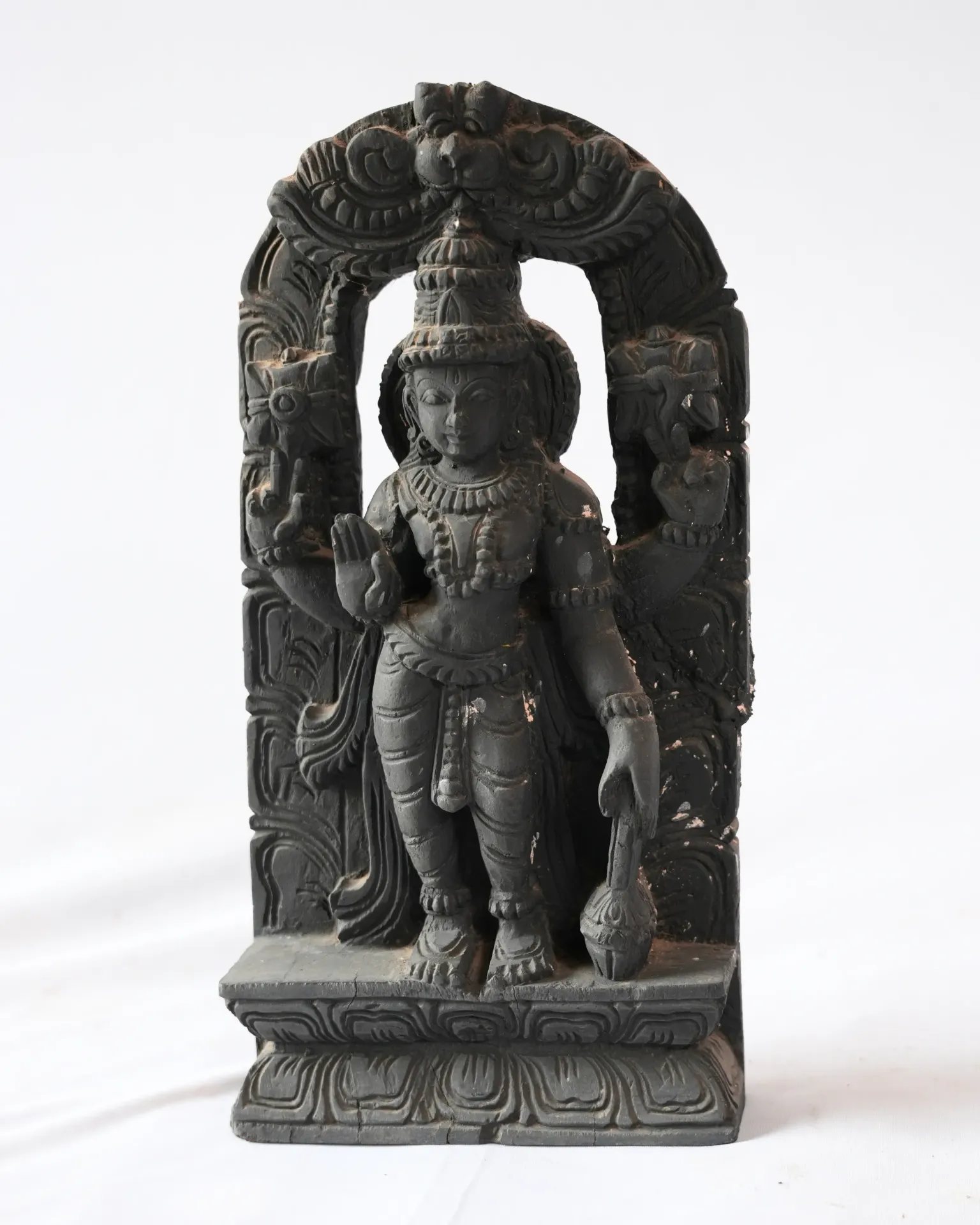 Carved Standing Lord Vishnu
